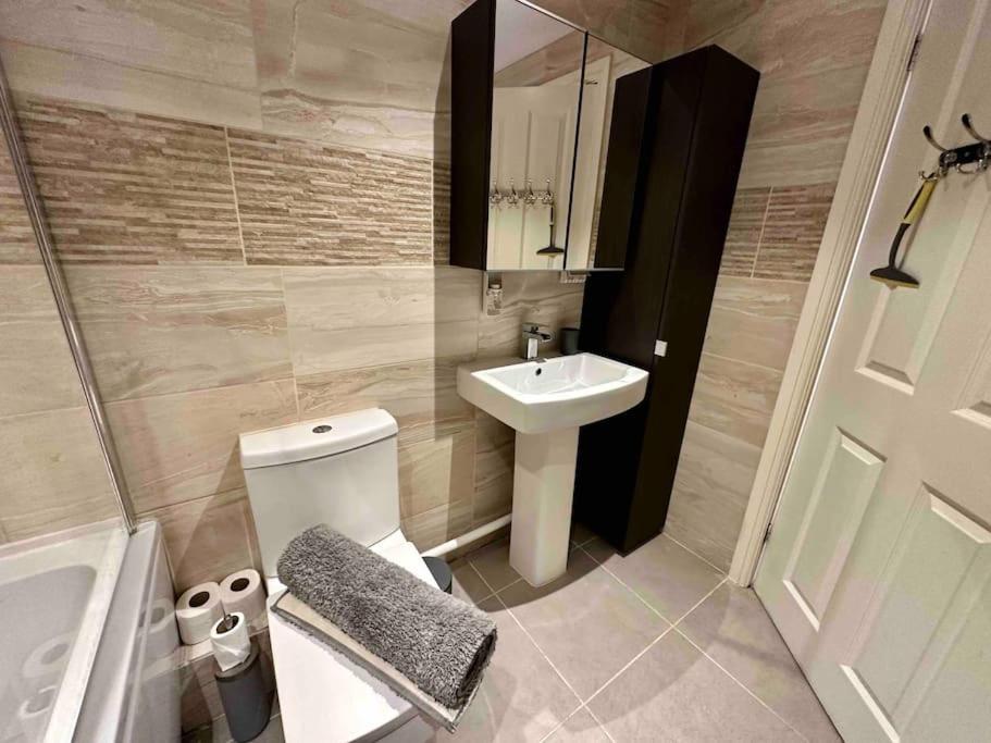 Waterside Mufc & Trafford Centre Townhouse 4 Bedroom Free Parking Manchester Exterior foto